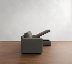 Shasta Square Arm Trundle Chaise Sleeper Sectional (101")