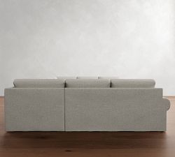 Big Sur Roll Arm Slipcovered U-Shaped Sectional (145&quot;&ndash;178&quot;)