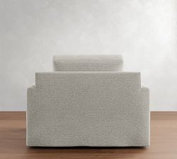 Big Sur Square Arm Slipcovered Swivel Chair