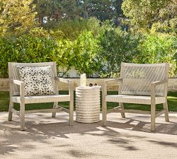 Porto Tile Printed Outdoor Pillow