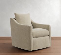 Ayden Slope Arm Slipcovered Swivel Glider