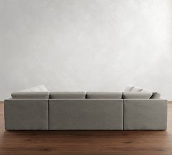 Big Sur Square Arm Slipcovered U-Shaped Sectional (145&quot;)