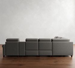 Cameron Roll Arm Power Reclining L-Shaped Chaise Sectional (139"&ndash;154")