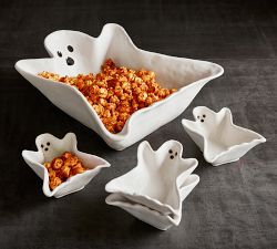 Gus the Ghost Stoneware Snack Bowl
