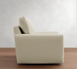 Pearce Modern Square Arm Swivel Chair