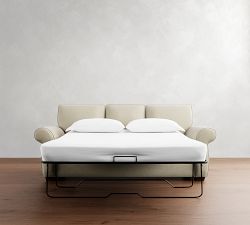 Pearce Roll Arm Sleeper Sofa with Memory Foam Mattress (81&quot;&ndash;89&quot;)