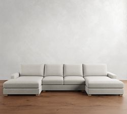 Canyon Square Arm Double Chaise Sectional (152"&ndash;206")