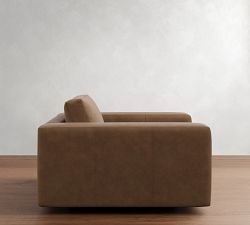 Carmel Lounge Leather Swivel Chair