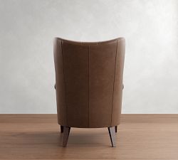 Champlain Tufted Roll Arm Leather Chair
