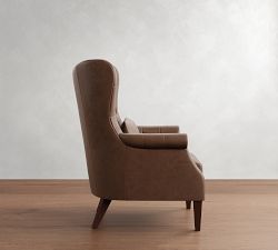 Champlain Tufted Roll Arm Leather Chair