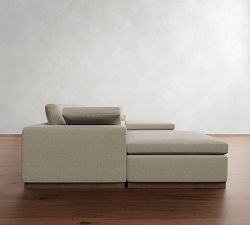 Dream Wood Base Modular 5-Piece Double Chaise Sectional (154")