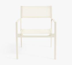 Fiji Metal &amp; Mesh Stackable Outdoor Lounge Chair