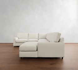 PB Comfort Square Arm L-Shaped Chaise Sectional (135&quot;)