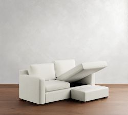 Shasta Square Arm Reversible Chaise Sectional - Storage Available (83&quot;&ndash;84&quot;)