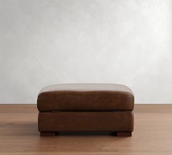 Turner Leather Storage Ottoman