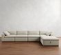 Dream Wood Base Modular Chaise Sectional (129"&ndash;172")