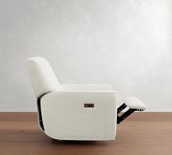 Irving Square Arm Manual &amp; Power Swivel Glider Recliner