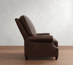 James Roll Arm Leather Recliner