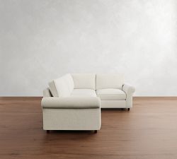 PB Comfort Roll Arm 3-Piece Sectional (108&quot;)