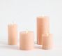 Premium Flickering Flameless Wax Pillar Candle - Salt Washed