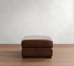 Turner Leather Storage Ottoman
