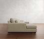 Big Sur Square Arm Deep Seat Double Chaise Sectional (146"&ndash;198")