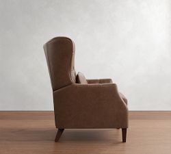 Champlain Tufted Square Arm Leather Recliner