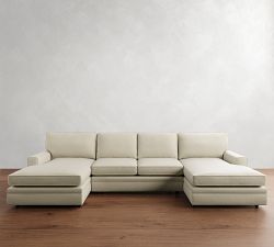 Pearce Square Arm Double Chaise Sectional (126"&ndash;176")