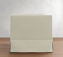 York Square Arm Slipcovered Swivel Chair