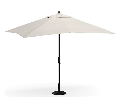 10' Rectangular Outdoor Patio Umbrella &ndash; Rustproof Aluminum Tilt Frame