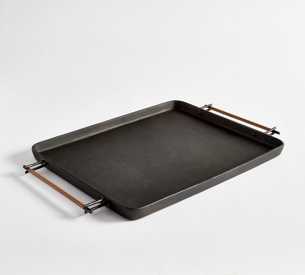 Beltic Brass & Leather Tray
