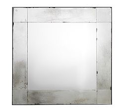 Tribeca Antiqued Glass Square Wall Mirror 40" x 40"