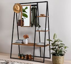 Javon Entryway Hall Tree with Mirror 