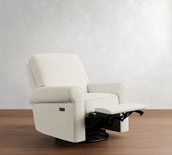 PB Comfort Roll Arm Manual &amp; Power Swivel Glider Recliner
