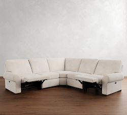Turner Roll Arm Power Reclining L-Shaped Sectional - Storage Available (117&quot;&ndash;129&quot;)
