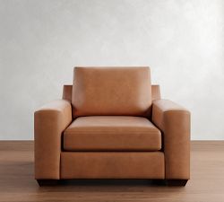 Big Sur Square Arm Leather Chair