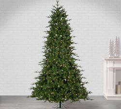 Faux Lighted Natural Cut Coastal Pine Tree With Color Changing Lights - 7.5'