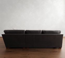 Townsend Square Arm Leather 3-Piece Sectional (113&quot;)