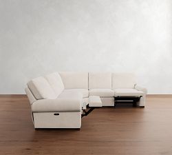 Turner Roll Arm Power Reclining L-Shaped Sectional - Storage Available (117&quot;&ndash;129&quot;)