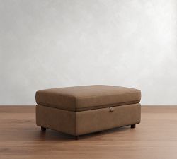 Ultra Lounge Leather Storage Ottoman