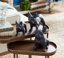 Handcrafted Frenchie Trio Decorative Objects, Set of 3