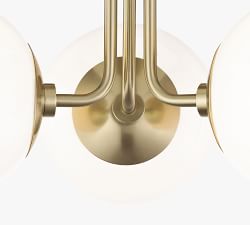 Jorson 3-Light Glass Globe Flush Mount (19'')