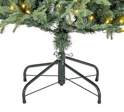 Lit Natural Cut Blue Spruce Faux Christmas Tree