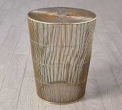 Fiona Round Metal Side Table (16")