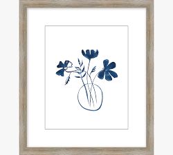 Floral Lines Framed Print