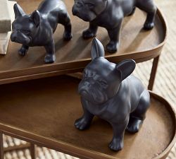 Handcrafted Frenchie Trio Decorative Objects, Set of 3