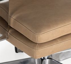 Jace Leather Swivel Desk Chair