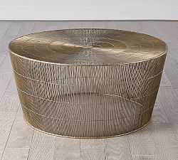 Fiona Round Metal Coffee Table (36.5")