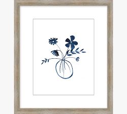 Floral Lines Framed Print