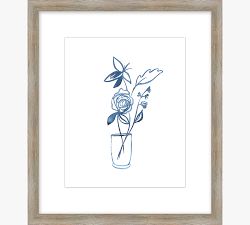 Floral Lines Framed Print